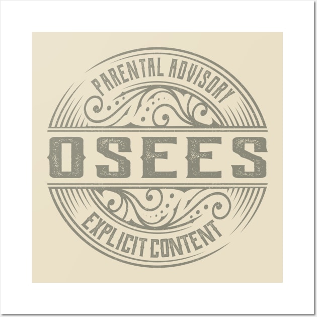 Osees Vintage Ornament Wall Art by irbey